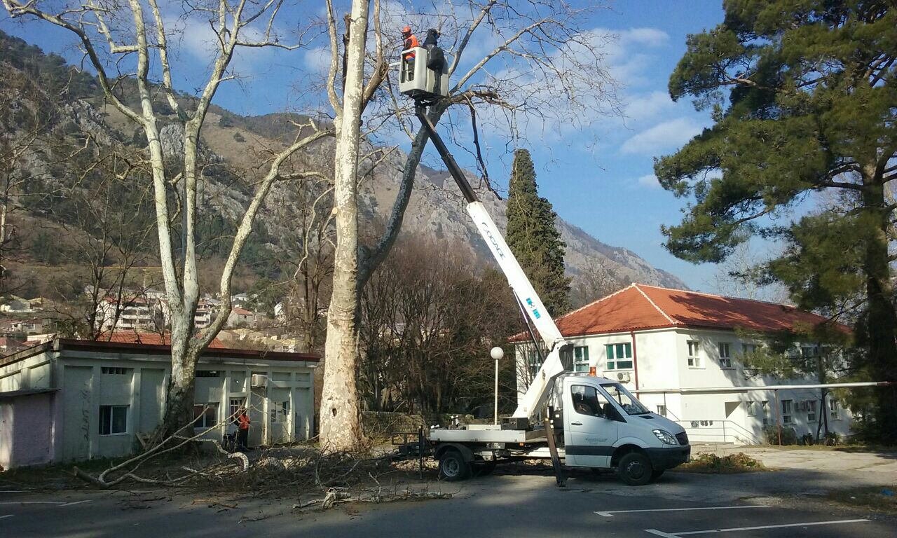 Radnici Komunalnog uređivali bolnički park